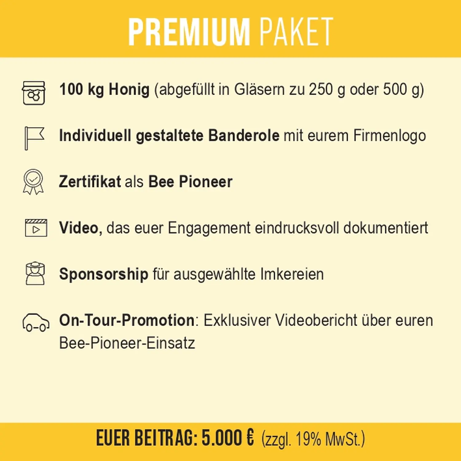 Paketinformationen  von HHK Hanseatic Honey Accounting GmbH
